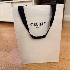 Celine white gift bag